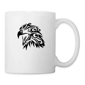 aigle tribal eagle tatoo tatouage 11023 - Mug blanc - blanc - Droite