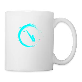 Saxofon - Tasse - Weiß - Rechts
