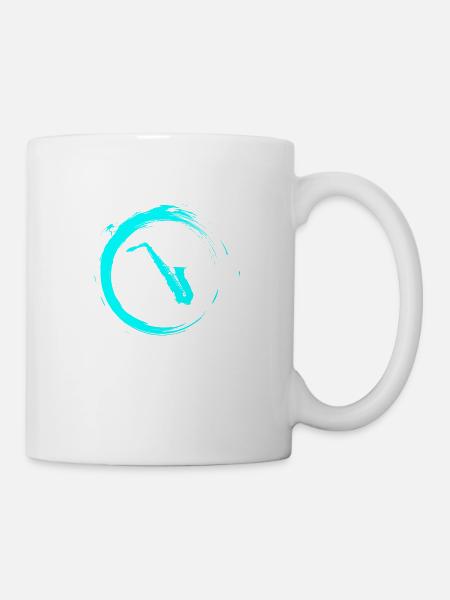 saxophone - Mug - white