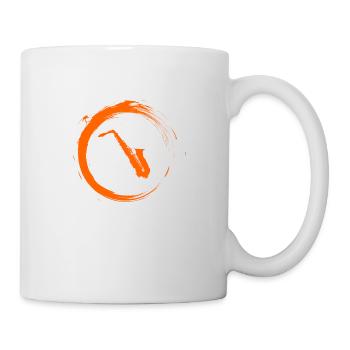 Saxofon - Tasse - Weiß - Rechts