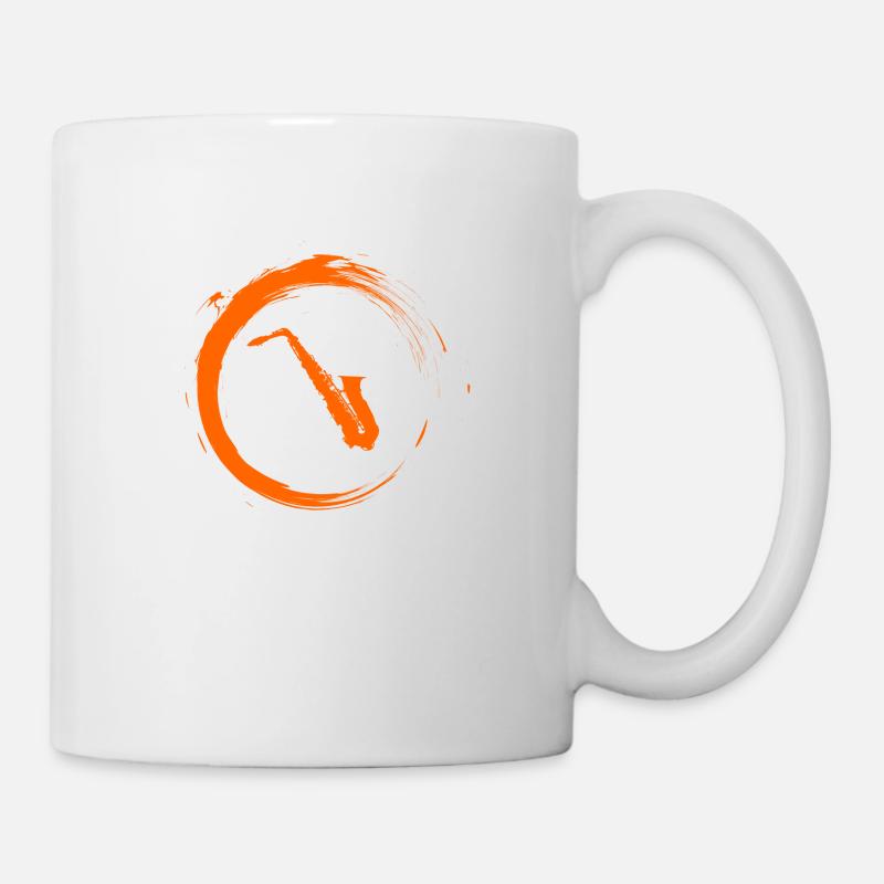 Saxofon - Tasse - Weiß