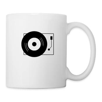 Plaque tournante rétro - Mug blanc - blanc - Droite