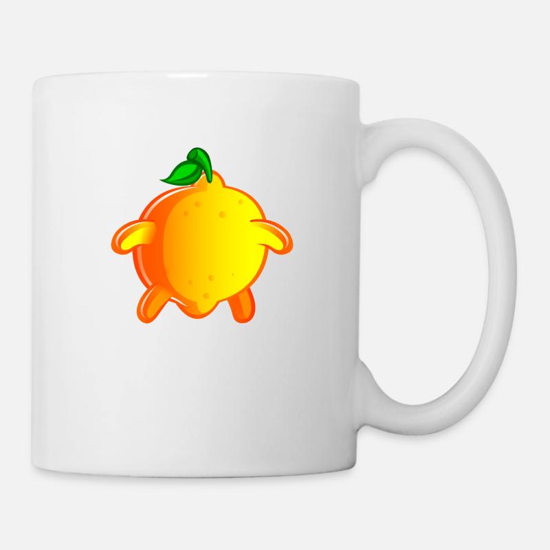 citron de dos - Mug blanc - blanc