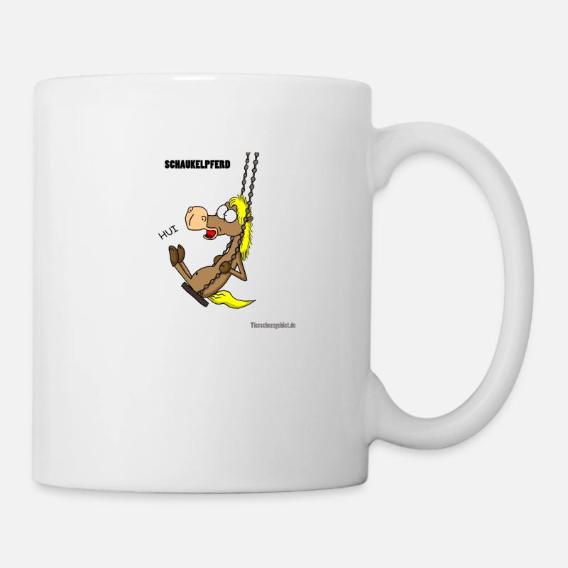 Schaukelpferd - Tasse - Weiß