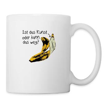 Est-ce de l'art ou est-il allé? - Mug blanc - blanc - Droite