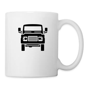 Landie Defender illustration - Autonaut.com - Mug - white - Right