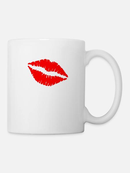 Kuss - Tasse - Weiß