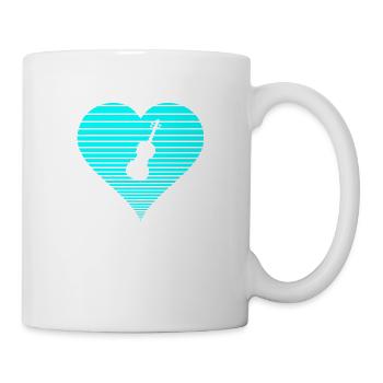 Violine - Tasse - Weiß - Rechts