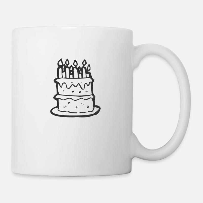 Birthday cake - Mug - white