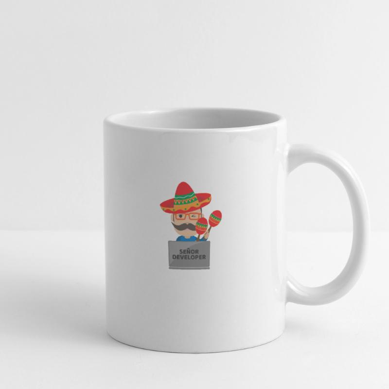 Señor Developer Senior Developer - Idée cadeau Mug blanc