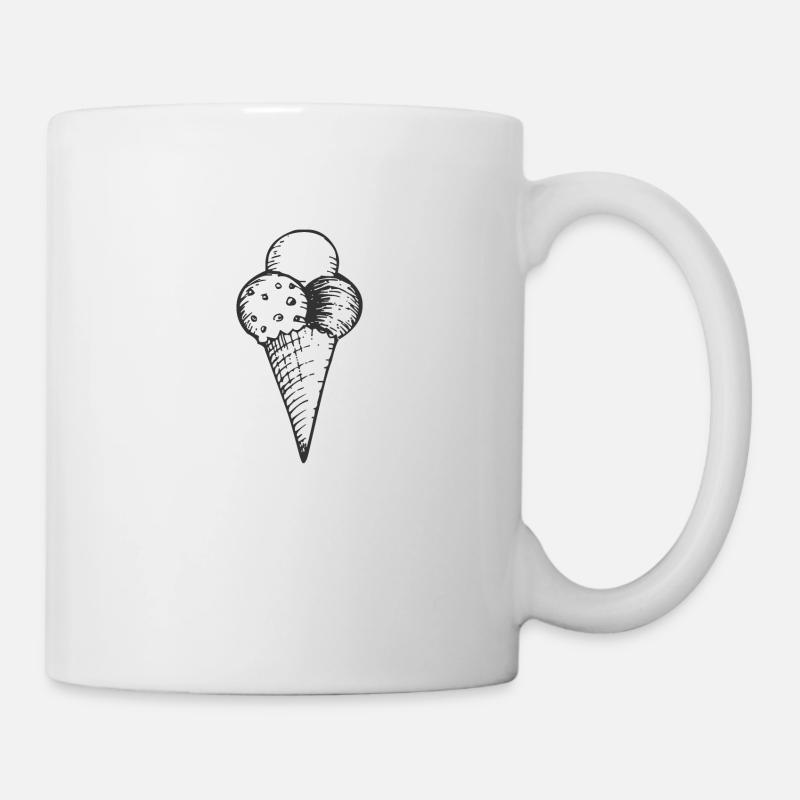 Tüteneis - Tasse - Weiß