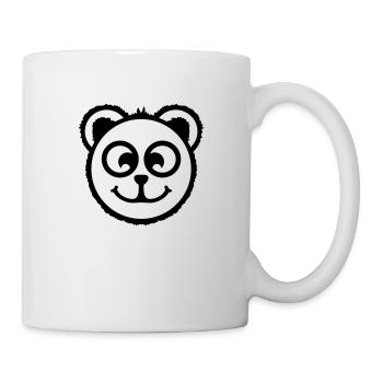 baer_comic_face_g1 - Tasse - Weiß - Rechts