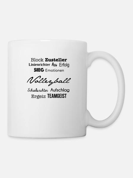 Volleyball - Tasse - Weiß