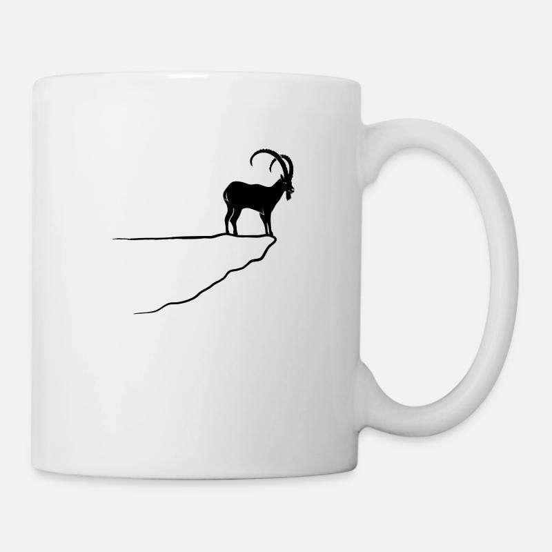ibex capricorn alpine the alps bavaria mountains - Mug - white