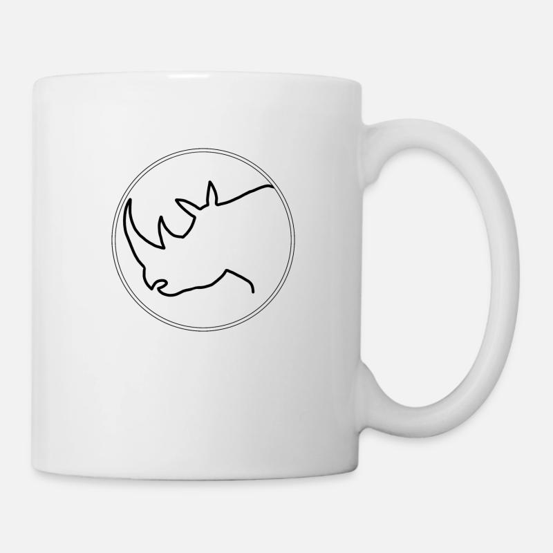 Nashorn - Tasse - Weiß