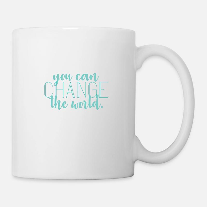 Changer le monde - Mug blanc - blanc