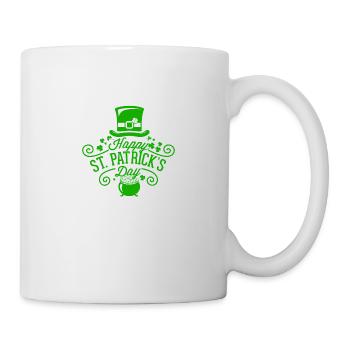 St. Patrick's Day Green Irish Ireland Lucky beer - Mug - white - Right