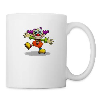 Clown - Tasse - Weiß - Rechts