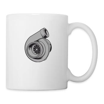 Cadeau de réglage de la pression de suralimentation du turbocompresseur turbo - Mug blanc - blanc - Droite