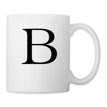 B - Tasse - Weiß - Rechts