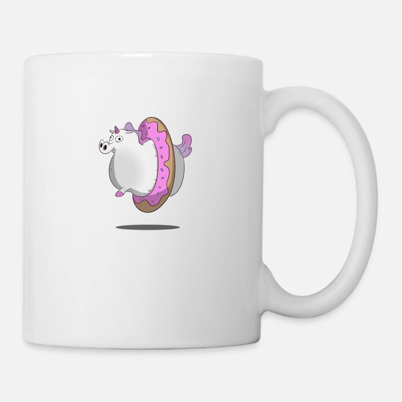 Unicorn / Einhorn - Donut - Tasse - Weiß
