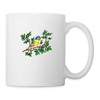 Oiseau de sikorka - Mug blanc - blanc - Droite