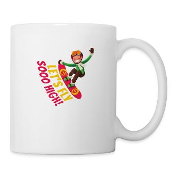 Snowboarding Skiing Gift Saying Funny - Mug - white - Right