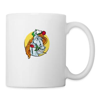 Horse Gaul Riding Rider Equestrian Sport Declaration of Love - Mug - white - Right
