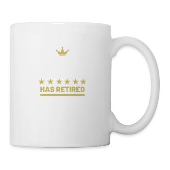 The Legend has retired pension Départ à la retraite - Mug blanc - blanc - Droite