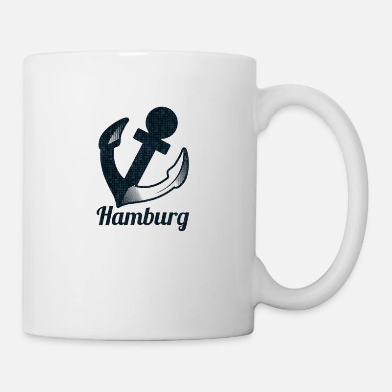 Ancre de Hambourg - Mug blanc - blanc