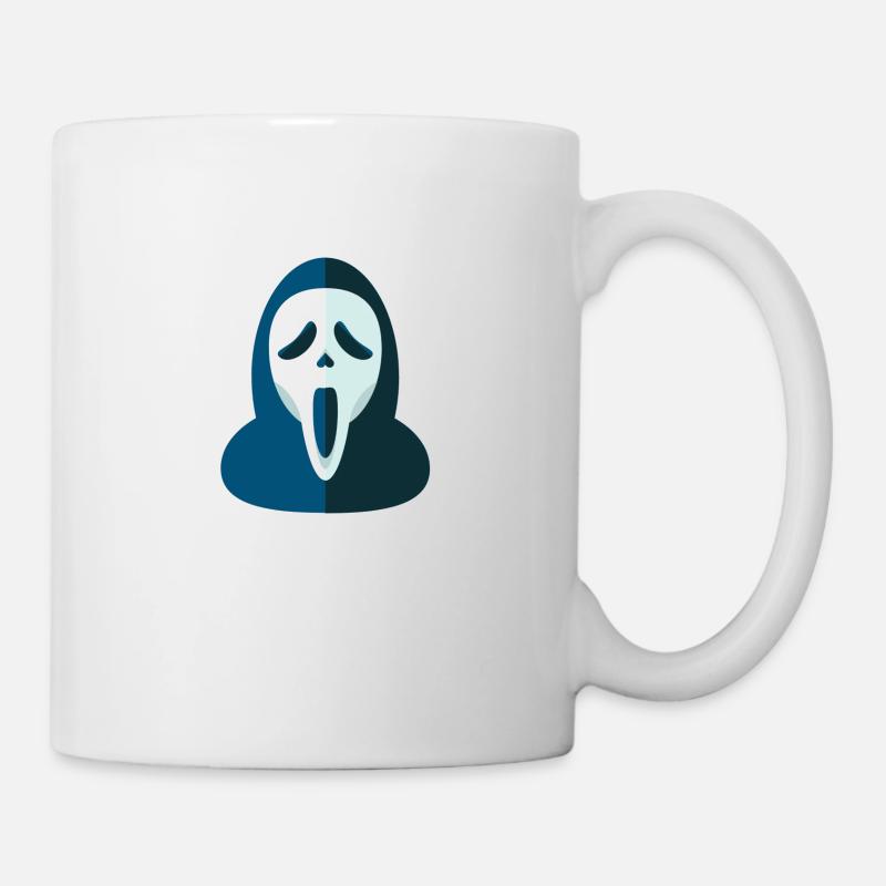 masque de cri - Mug blanc - blanc