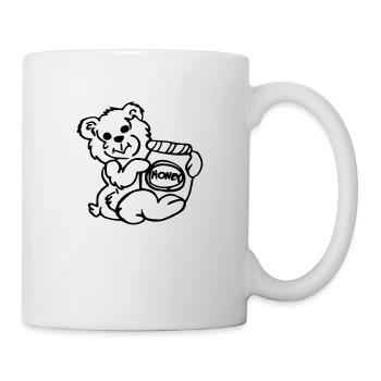 baer honey honig - Tasse - Weiß - Rechts