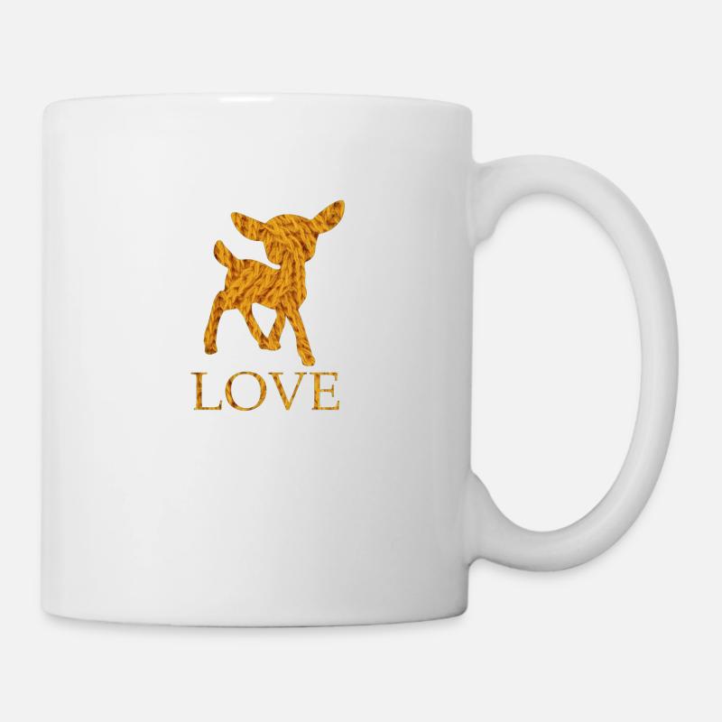Chevreuil Dessins d’animaux Idéal Comme rôti de chevreuil - Mug blanc - blanc
