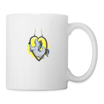 Valentine's Day Gift For Him You Unicorn Gymnastics - Mug - white - Right