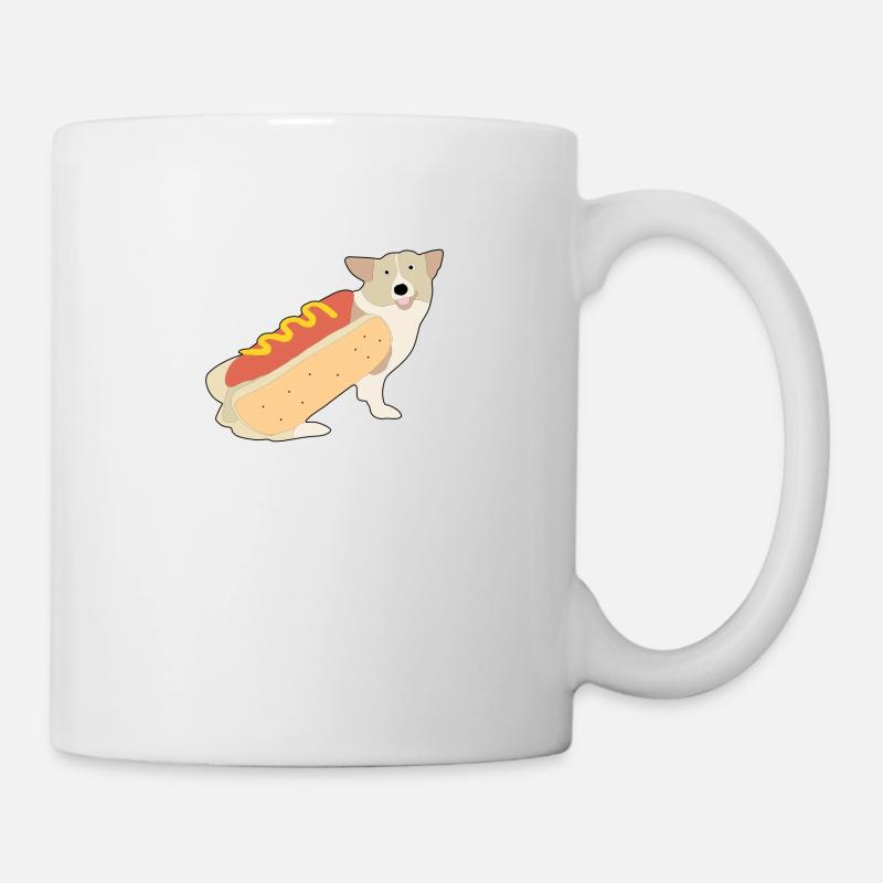 Hot dog - Mug blanc - blanc