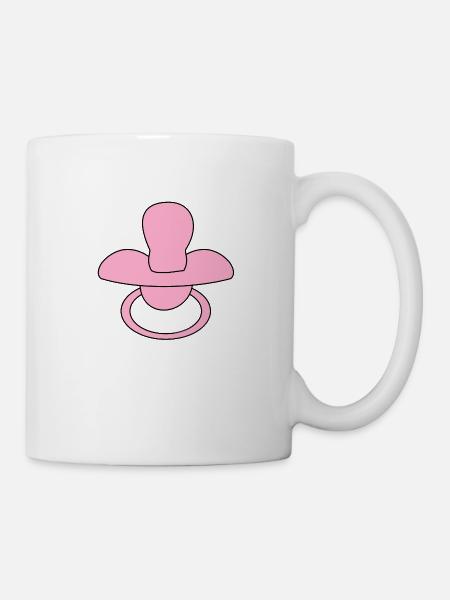 Schnuller - Tasse - Weiß