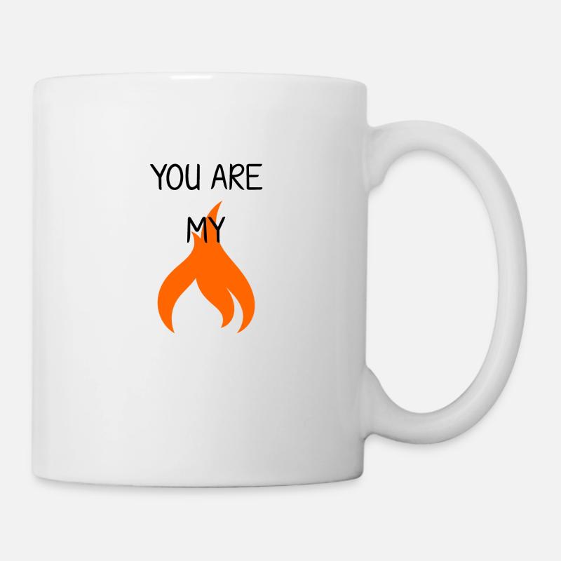 tu es ma ruelle de feu disant cadeau de chanson - Mug blanc - blanc