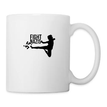 Fight Nazis! - Mug - white - Right