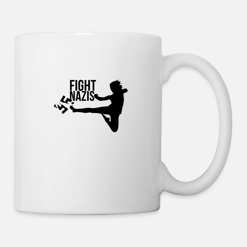 Combattez les nazis! - Mug blanc - blanc