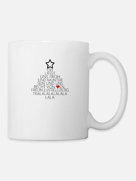 weihnachten Spruch lustig - Tasse - Weiß