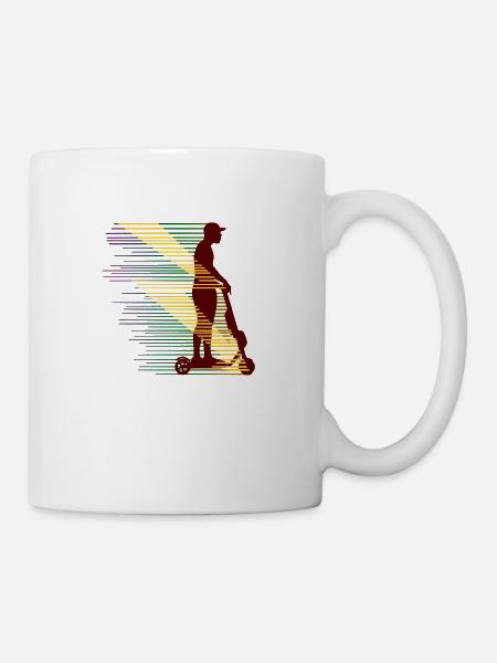 Electricscooter E-Roller Cityroller Geschenkidee b - Tasse - Weiß
