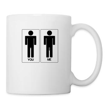 You.. Me.. Silhouette Man - Tasse - Weiß - Rechts