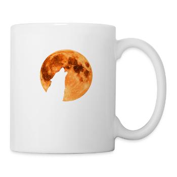 Blutmond Wolf - Tasse - Weiß - Rechts