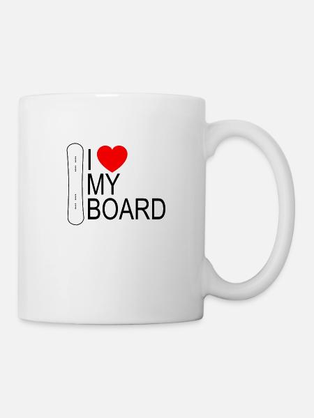 snowboard - Mug blanc - blanc