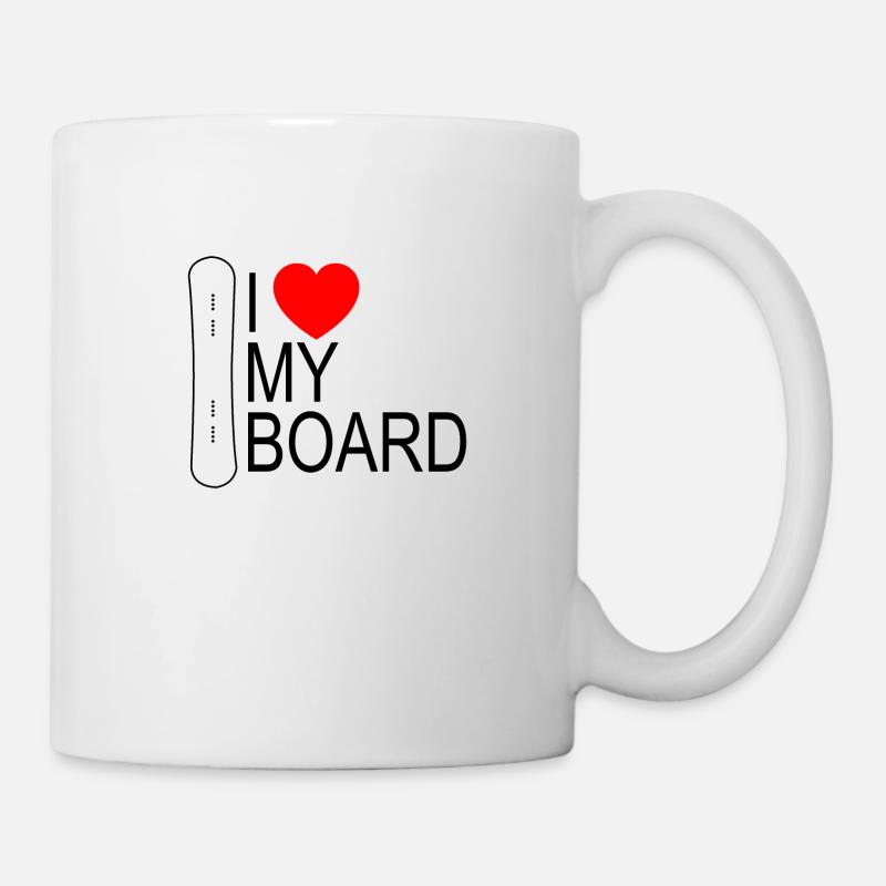 snowboard - Mug blanc - blanc