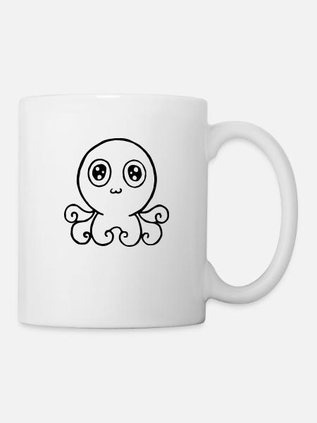 happy octopus - Mug - white