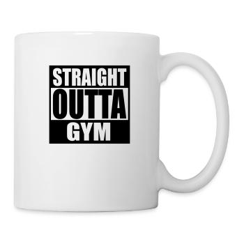 Droit Outta Gym Fitness Fit Fitness - Mug blanc - blanc - Droite