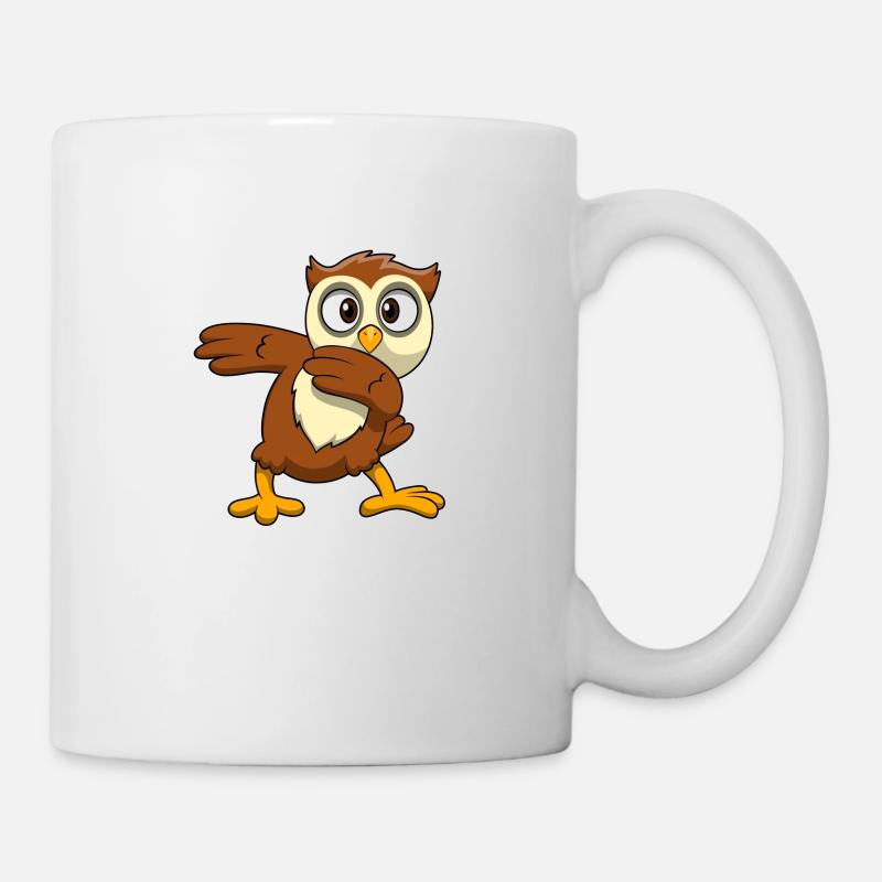 Chouette hibou - Mug blanc - blanc