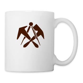 Dachdecker - Tasse - Weiß - Rechts