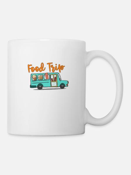 Voyage alimentaire! Visite de restauration rapide - Mug blanc - blanc